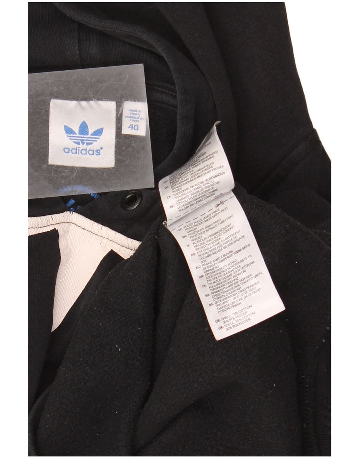 ADIDAS Grafisk hættetrøje til kvinder EU 40 Medium Sort bomuld