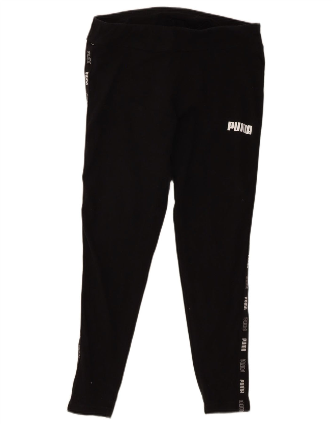 PUMA Womens Graphic Leggings UK 14 Large  Black