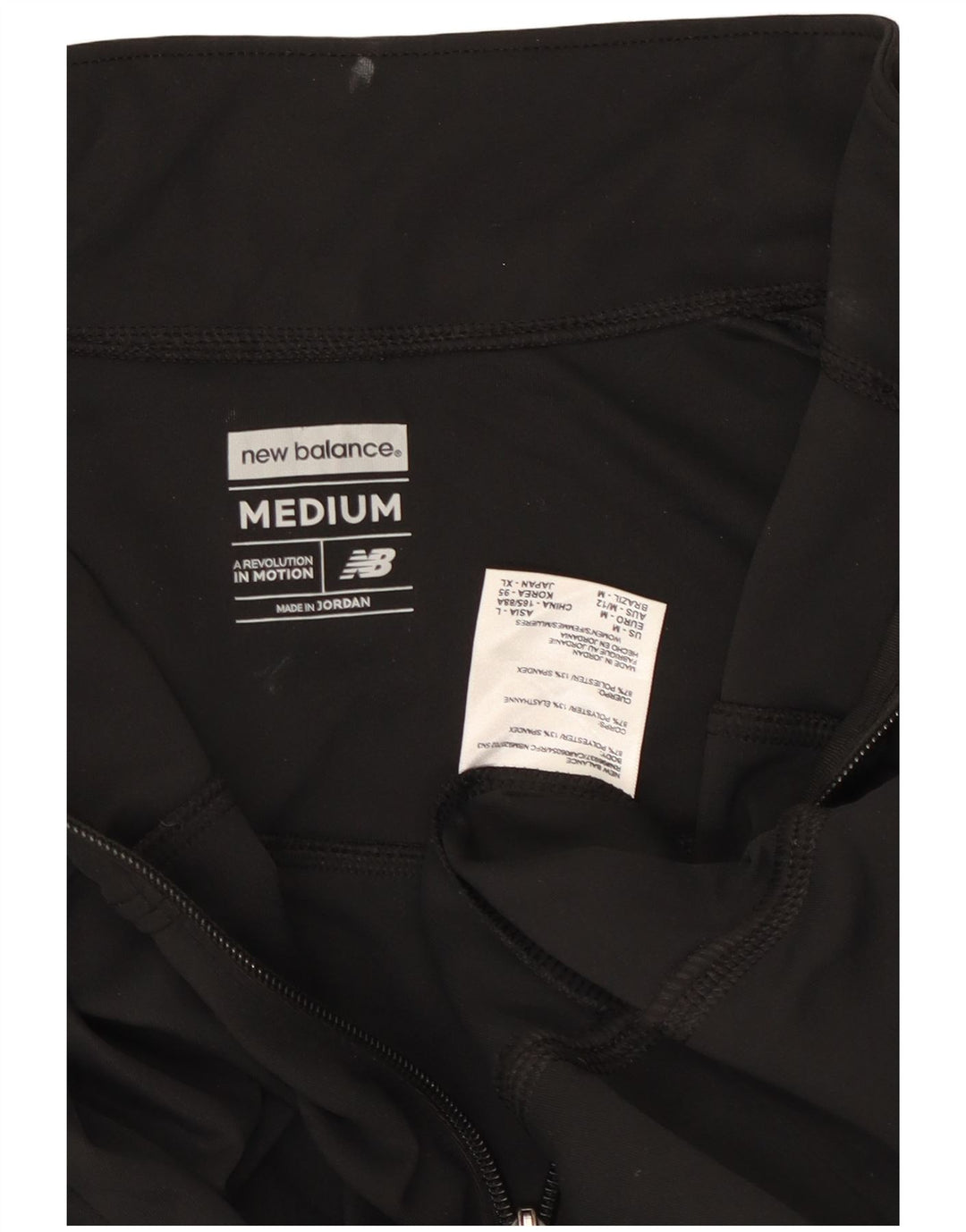 New Balance Dame træningsdragt Topjakke UK 12 Medium Sort Polyester