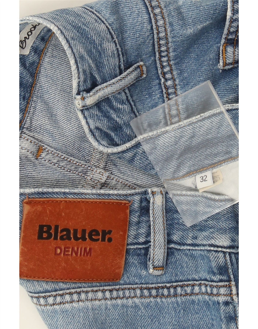 Blauer Straight Jeans til mænd W32 L27 Blå