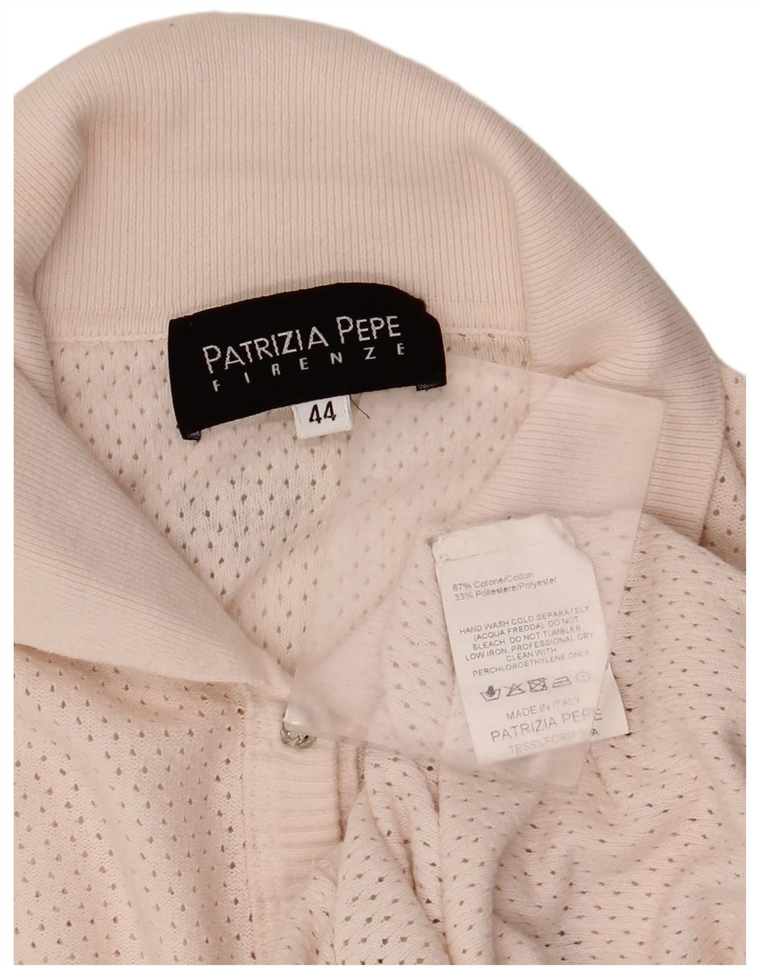 Patrizia Pepe Dame Cardigan Sweater IT 44 Medium Pink Bomuld