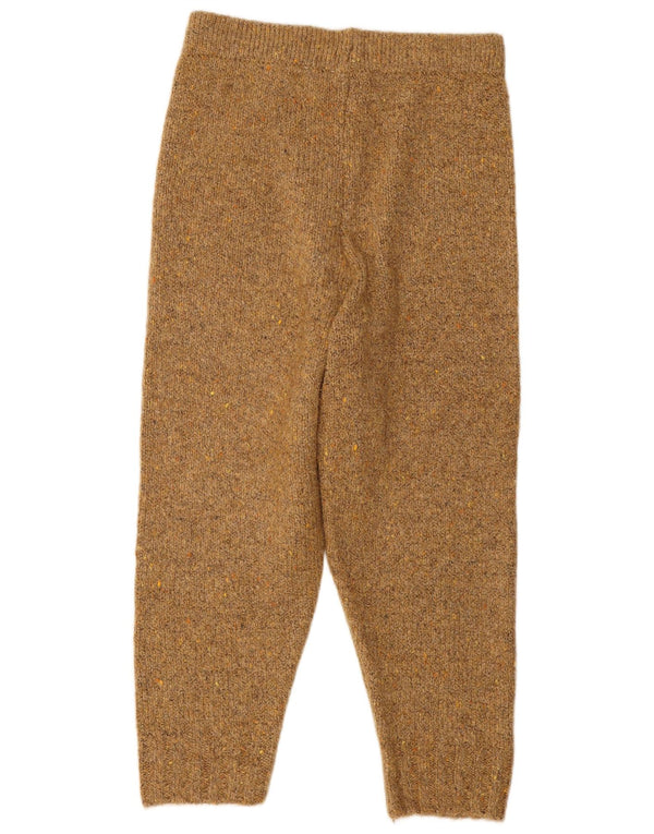 Zara Dame Capri Træningsdragt Bukser Joggers UK 14 Large Beige Polyester
