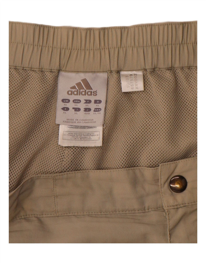 Adidas Herre Cargo Shorts XL W38 Beige Polyamid