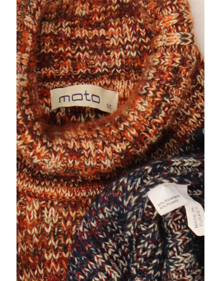 Moto Herre rullehals sweater Medium Multicolored Colourblock