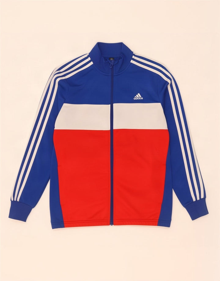 Adidas Træningsdragt Topjakke til drenge 13-14 år Blå Colourblock Polyester