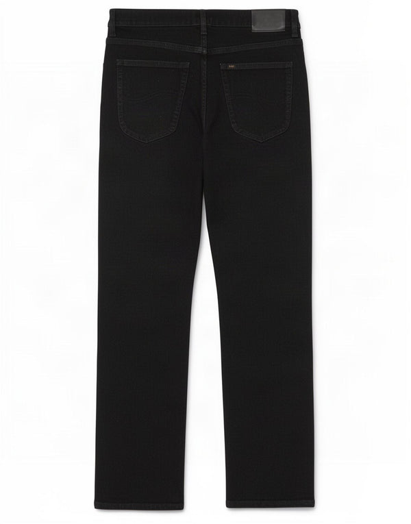 Lee Mens Brooklyn Straight Jeans W34 L30 Sort Bomuld