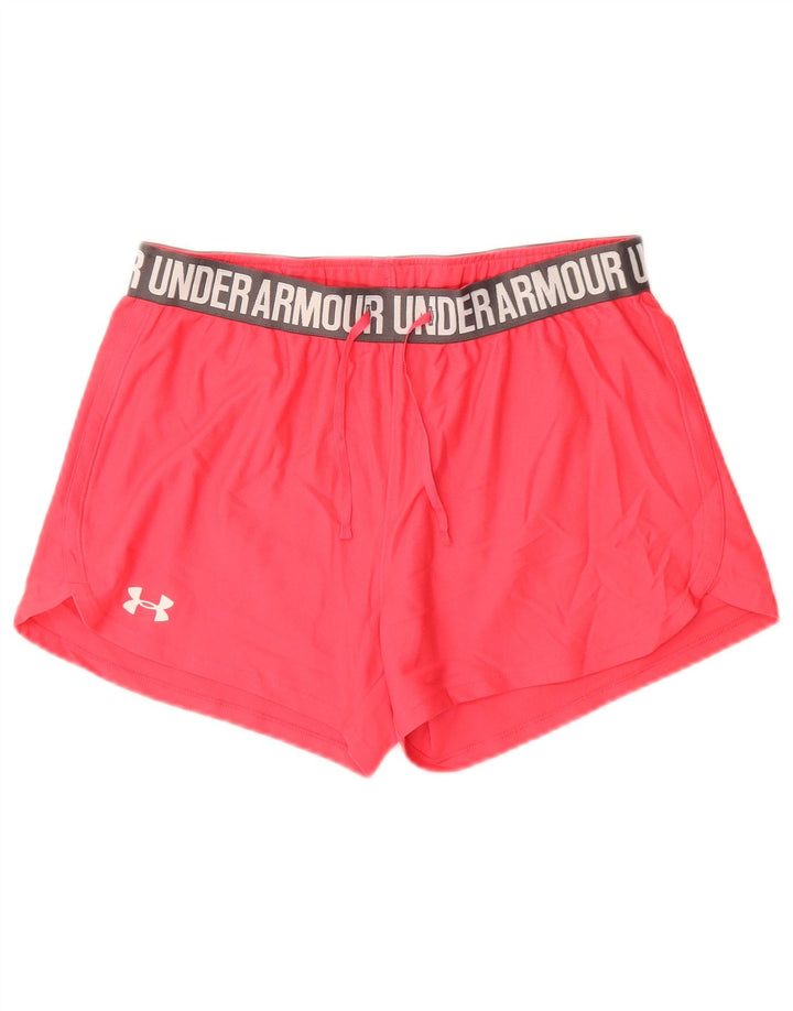 Under Armour Graphic Sports Shorts til kvinder UK 10 Small Pink