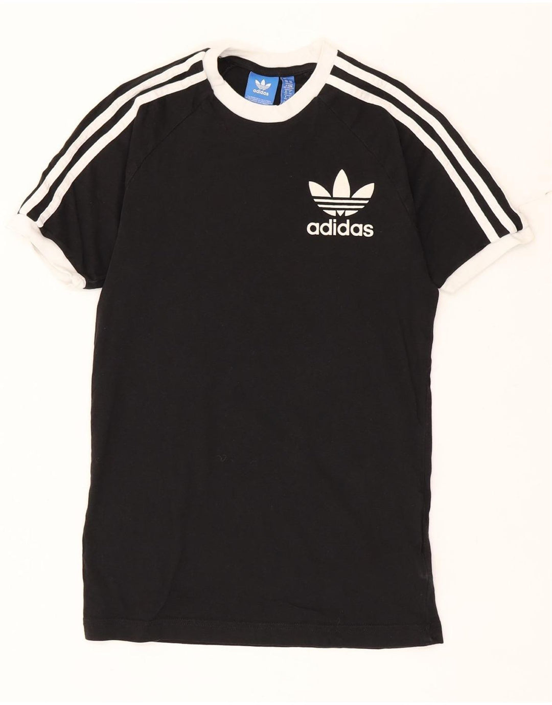 Adidas Herre T-Shirt Top XS Sort Bomuld