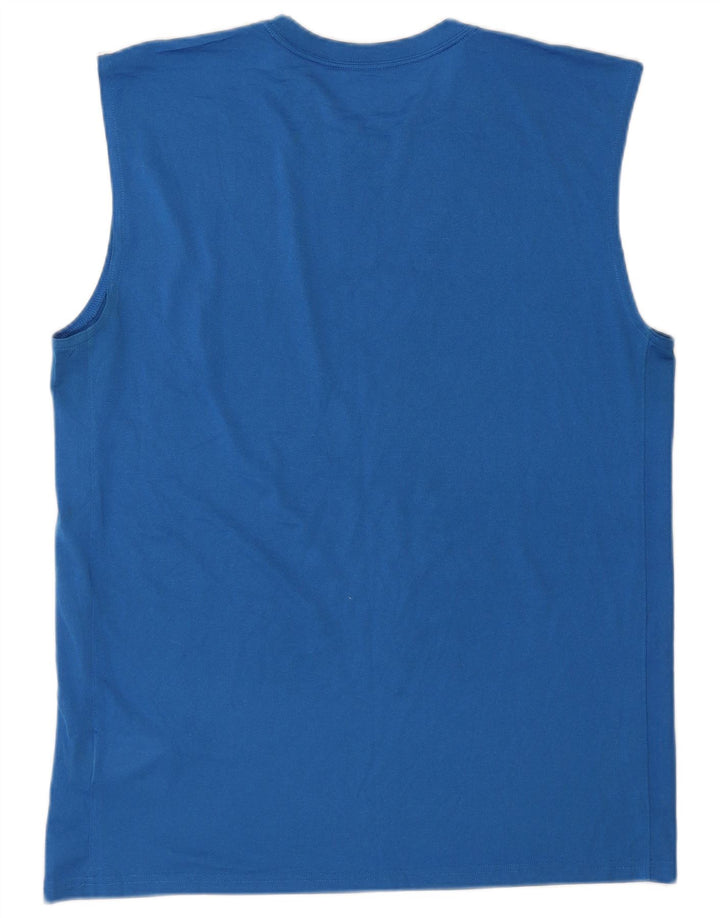Nike Herre Dri Fit Vest Top Stor Blå Polyester