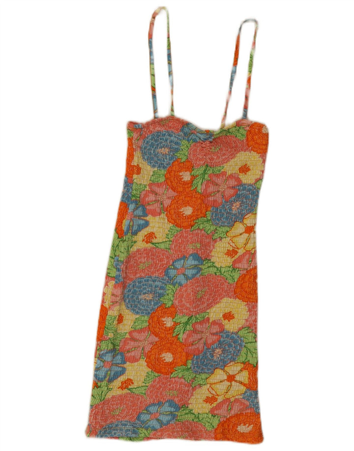 Zara Dame Sundress UK 8 Small Multicolored Floral