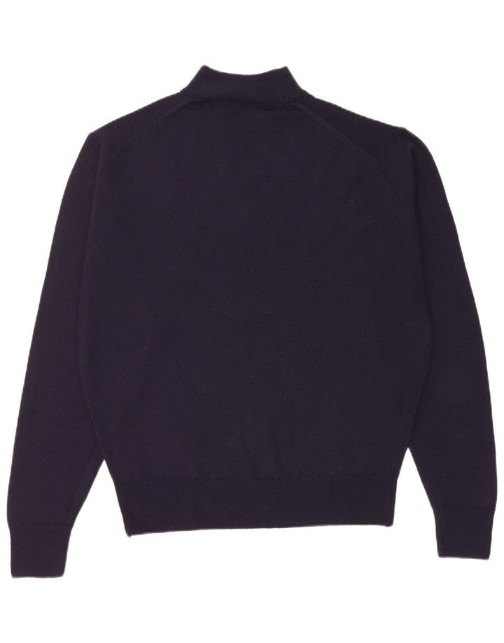 St. Bernard Herre Regular Fit Turtle Neck Jumper Sweater Large Navy Blue