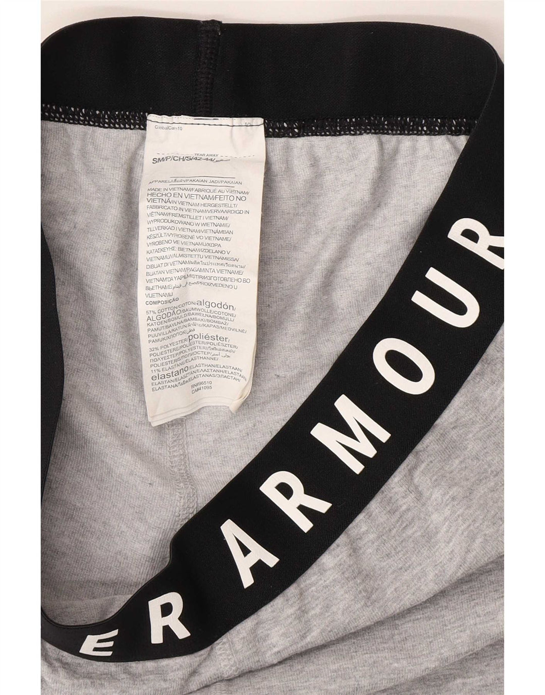 Under Armour Kvinders Grafiske Capri Leggings UK 8 Small Grey Colourblock