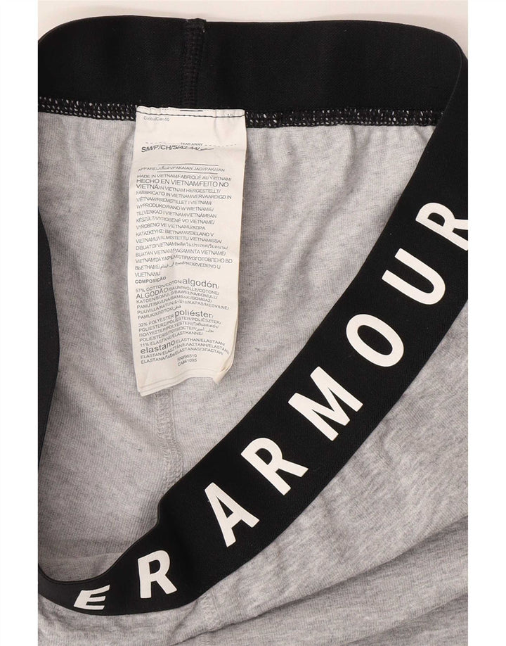 Under Armour Kvinders Grafiske Capri Leggings UK 8 Small Grey Colourblock