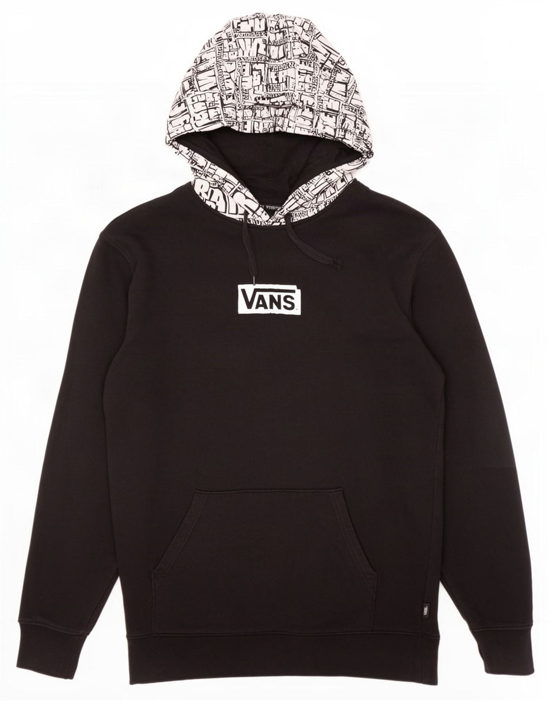 Vans Grafisk hættetrøje til mænd mellem sort bomuld