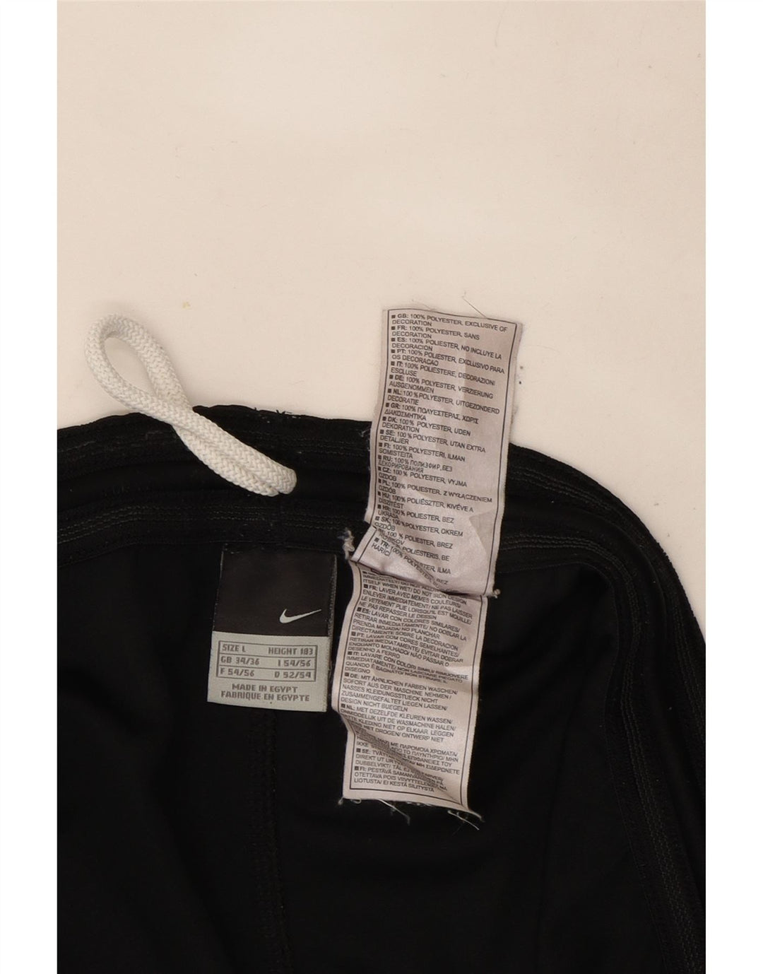 Nike sportsshorts til mænd, store sorte polyester
