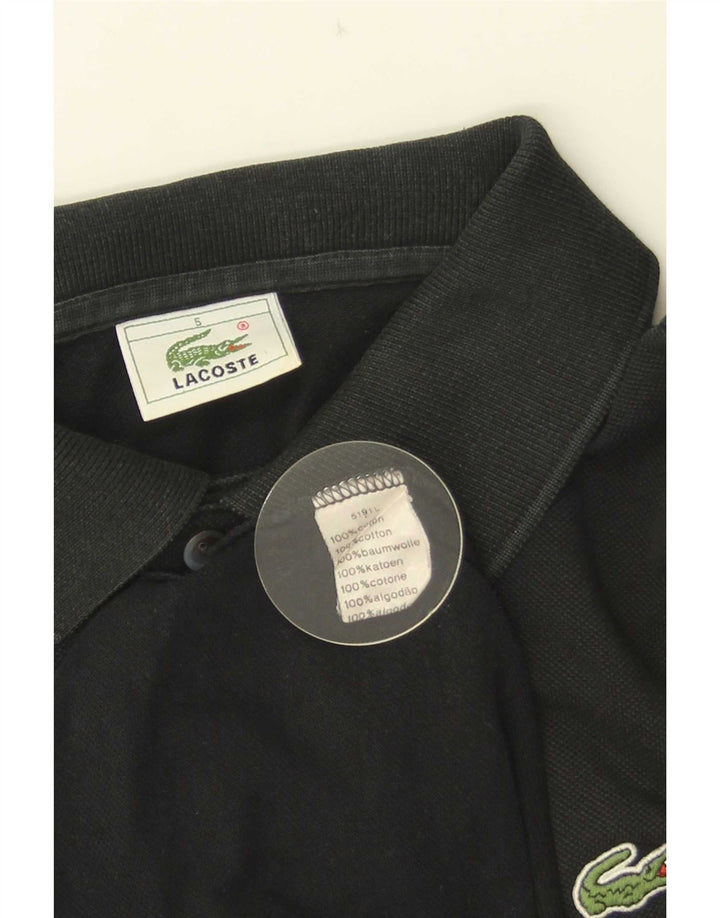 Lacoste Langærmet Polo Shirt til mænd Størrelse 5 Stor Sort Bomuld