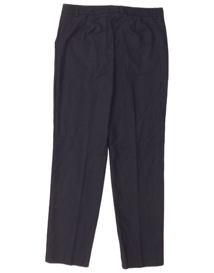 Marks & Spencer jakkesæt til kvinder UK 12 Medium W32 L32 Marineblå ternet