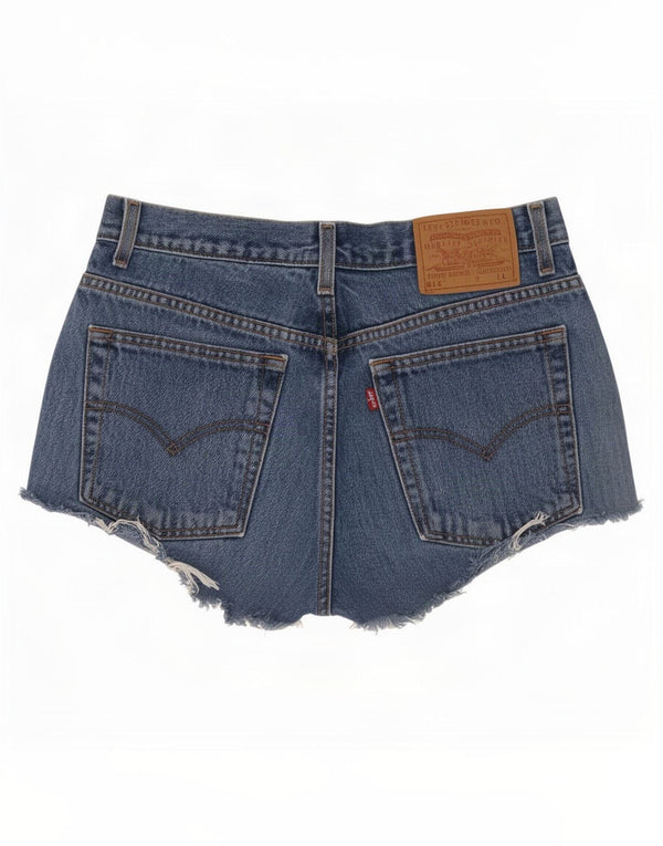 Levi's Womens 512 højtaljede denimshorts US 10 Large W30 Blå