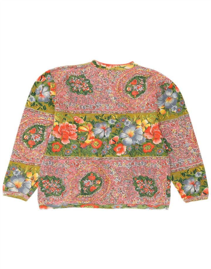 American System Dame Sweatshirt Jumper UK 14 Stor Flerfarvet