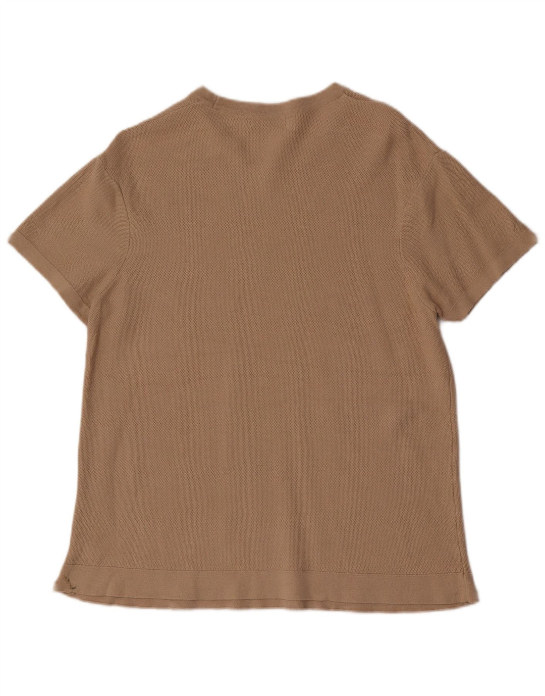 Zara Herre kortærmet T-shirt Top Medium Brun Bomuld