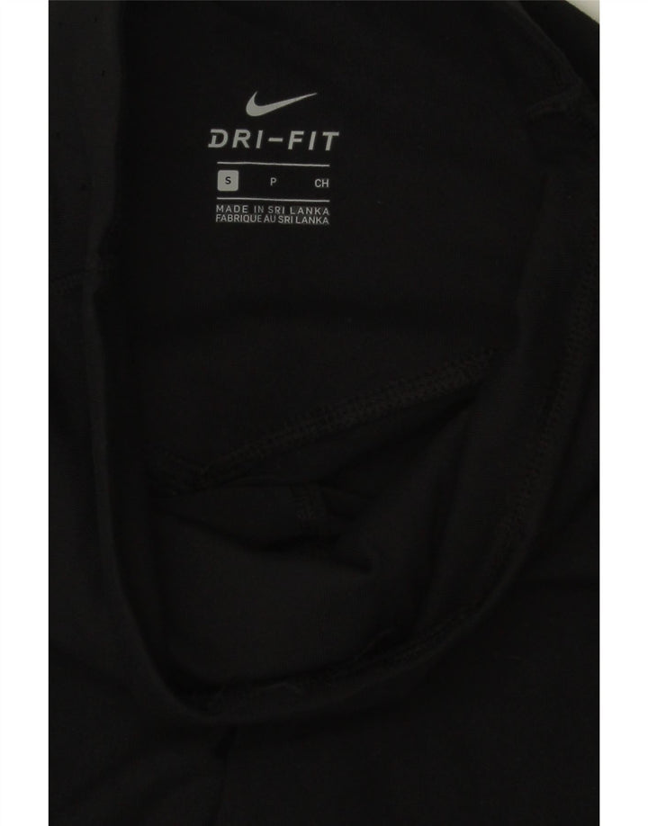 NIKE Womens Dri Fit Leggings UK 10 Small Black Polyester Vintage Nike and Second-Hand Nike from Messina Hembry 