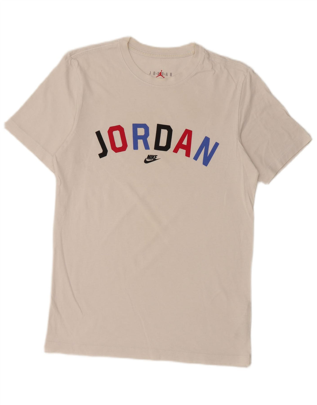 Jordan Herre grafisk T-shirt top lille hvid bomuld