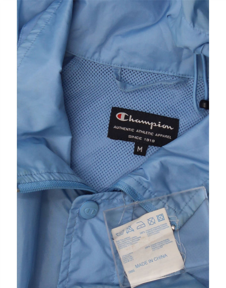 Champion Regnjakke med hætte til mænd UK 38 Medium Blue Polyamide