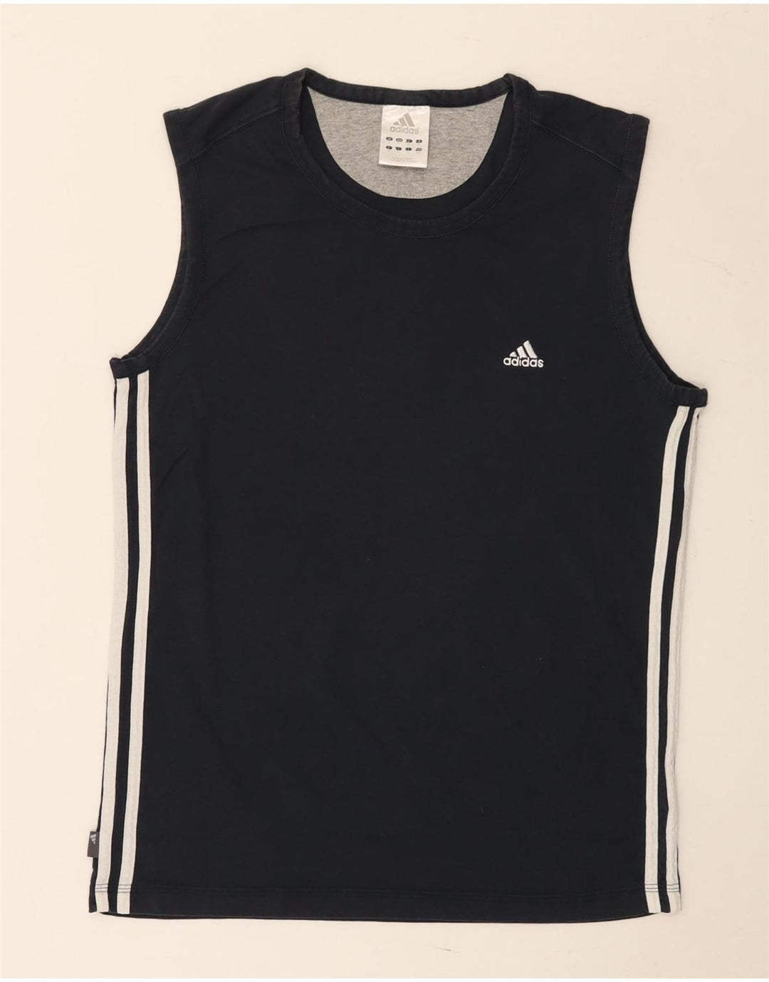 Adidas herre T-shirt top mellem marineblå bomuld
