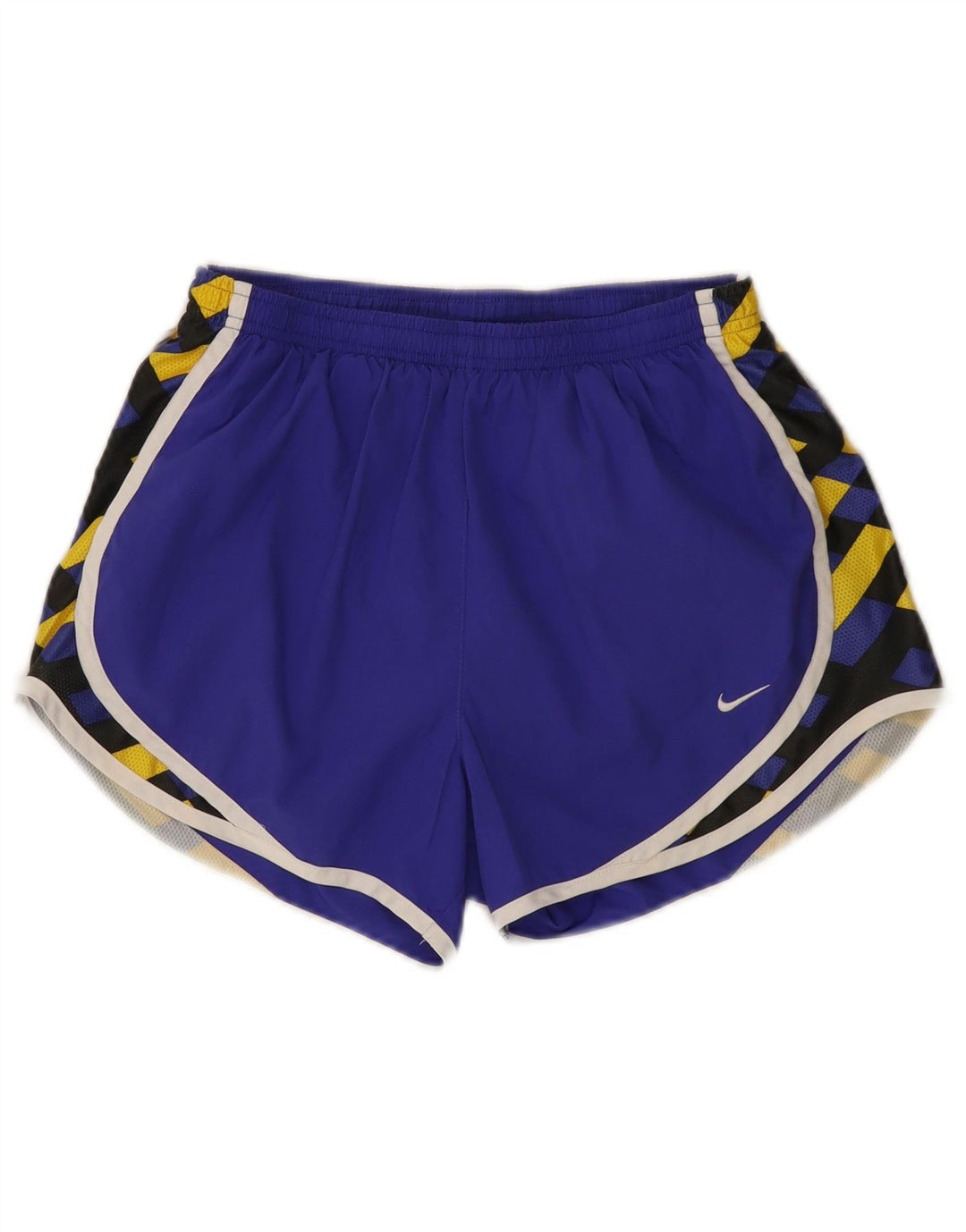 Nike sportsshorts til kvinder UK 8/10 Lille lilla geometrisk polyester