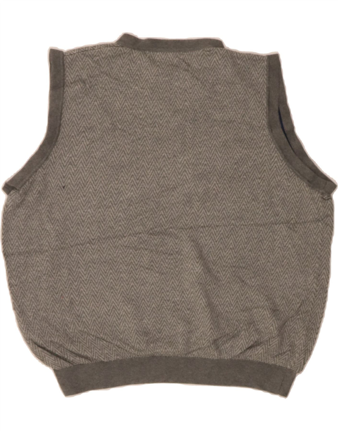 EDDIE BAUER Womens Vest Tank Top UK 16 Large Grey Chevron Cotton Vintage Eddie Bauer and Second-Hand Eddie Bauer from Messina Hembry 