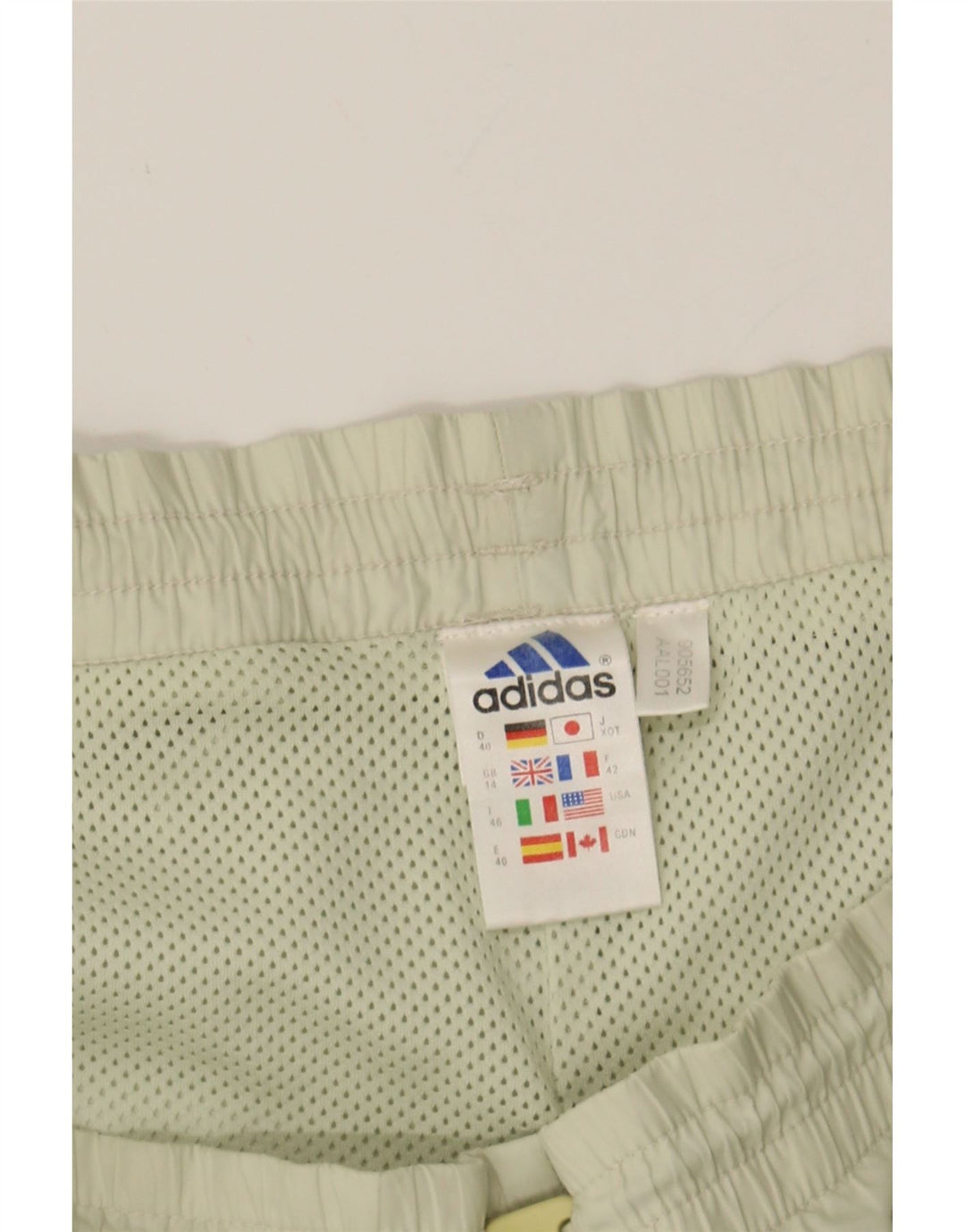 ADIDAS Womens Tracksuit Trousers UK 14 Large Green Polyester Vintage Adidas and Second-Hand Adidas from Messina Hembry 