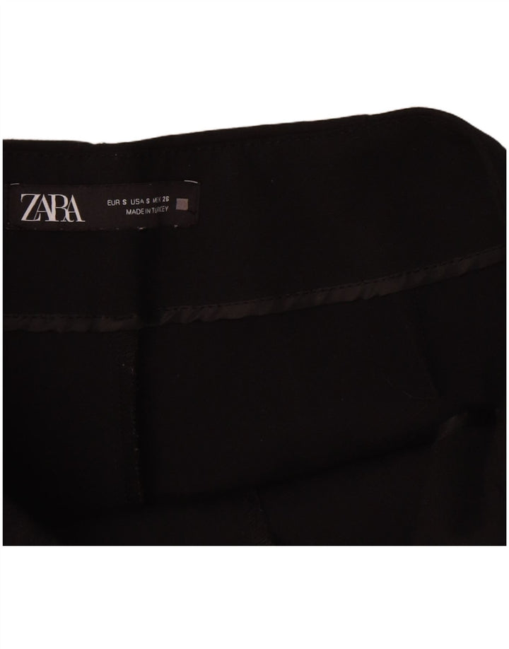 Zara Casual Shorts til kvinder Small W26 sort polyester
