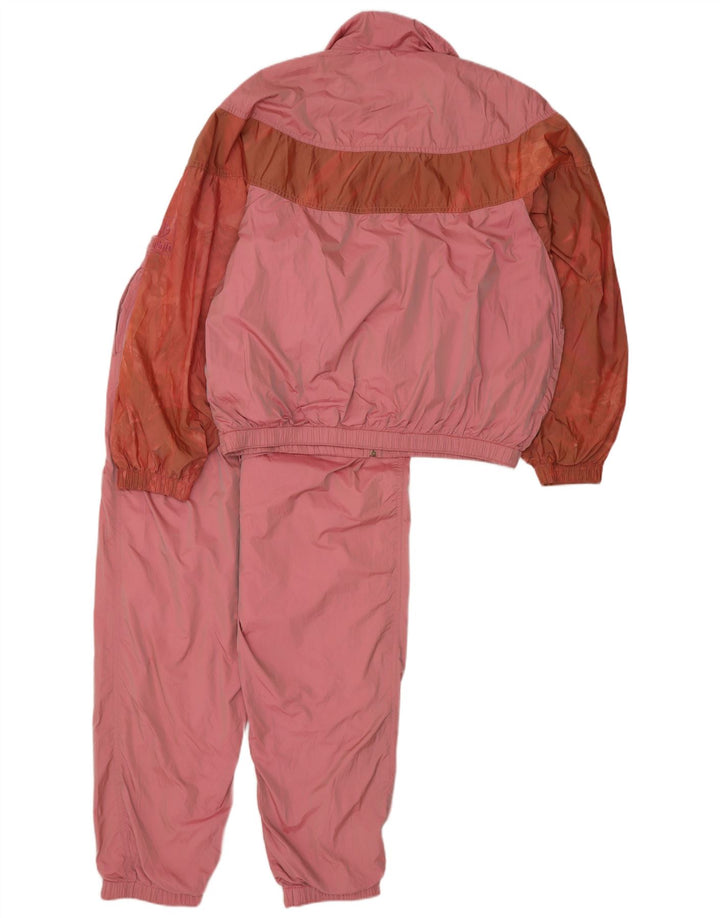 Dubin fuld træningsdragt til kvinder UK 14 Medium Pink Colourblock Polyamid Retro