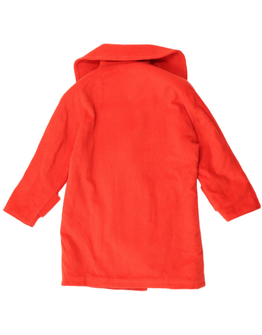 Vintage Dame Oversized Dobbeltradet Frakke UK 16 Large Red