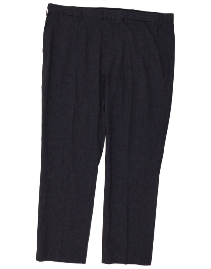 MARKS & SPENCER Herre Regular Fit Chinobukser W42 L31 Marineblå