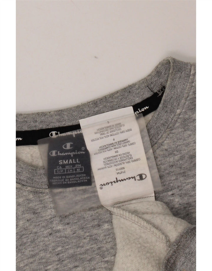 Champion Herre grafisk sweatshirt Jumper lille grå flækket bomuld