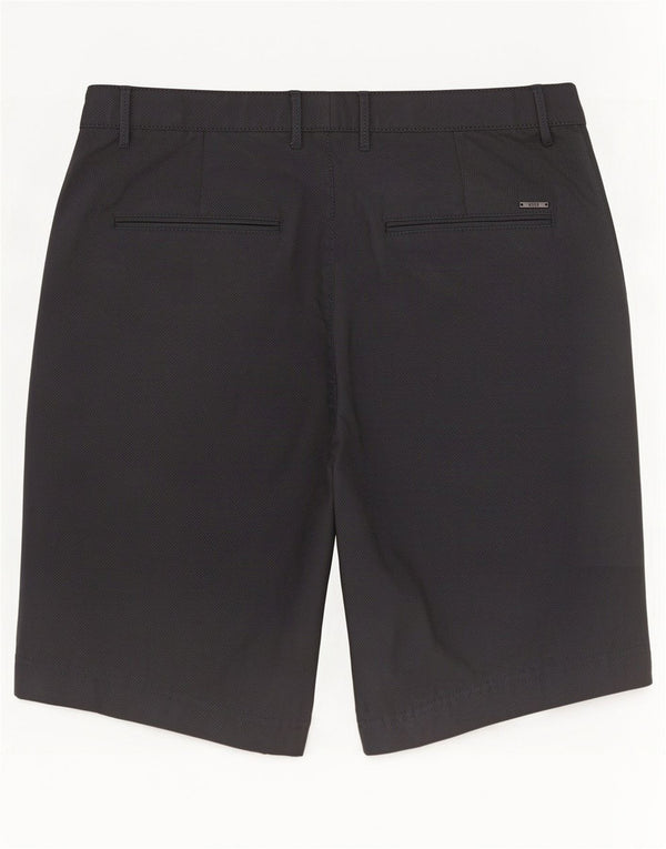 Hugo Boss Mens Chino Shorts IT 46 Small W30 Navy Blue Spotted Cotton