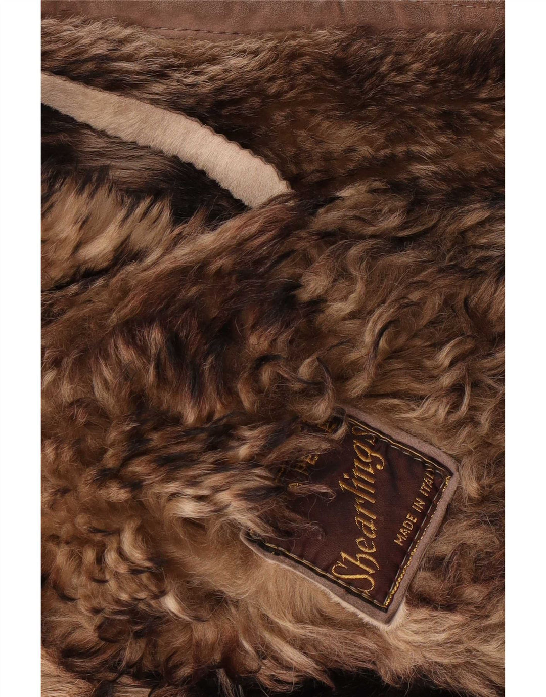 Vintage Dame Shearling Coat UK 18 XL Brun