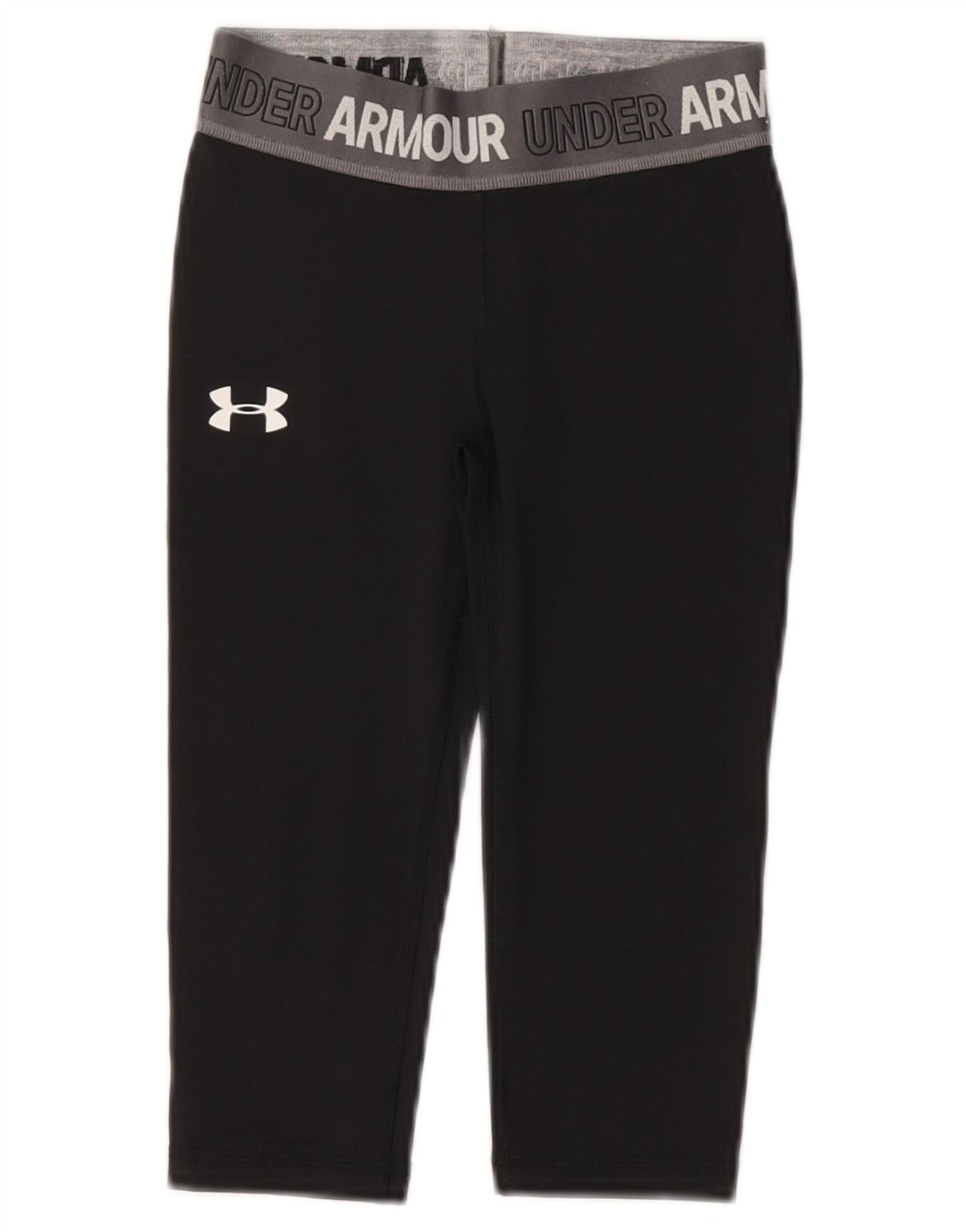UNDER ARMOUR Piger Grafiske Leggings 7-8 år Sort