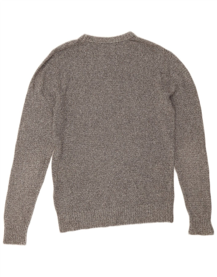 Jack & Jones herre sweater med rund hals, lille grå bomuld