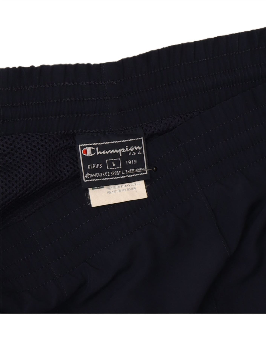 Champion Herre træningsdragt Bukser Large Navy Blue Polyester