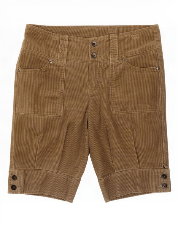 Benetton damefløjlsshorts IT 40 Medium W30 Brun bomuld