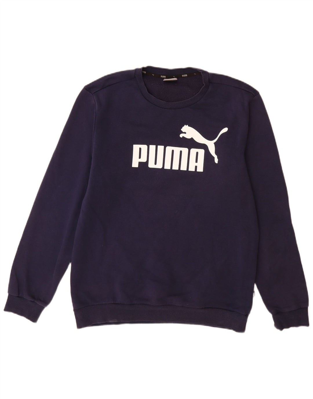 Puma Herre grafisk sweatshirt Jumper Medium Navyblå Bomuld
