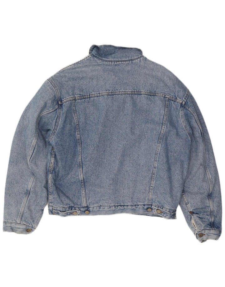 Uniform Herre Sherpa Loose Fit denimjakke UK 38 Medium Blue