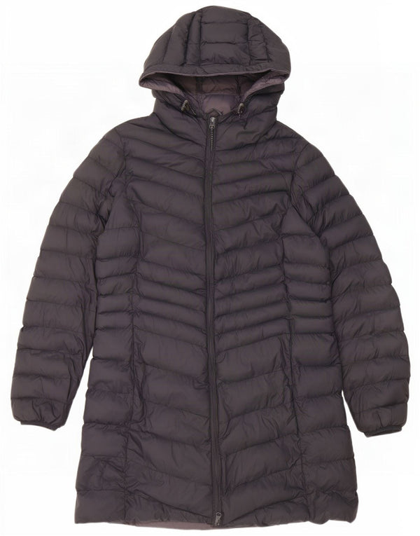 Mountain Warehouse Womens Hooded Padded Coat UK 14 Medium Navy Blue Nylon