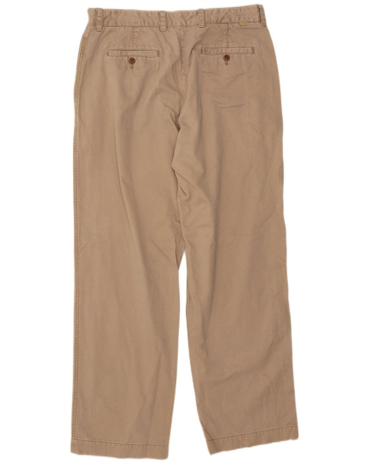 IZOD Straight Chino Bukser til mænd W36 L34 Beige Bomuld