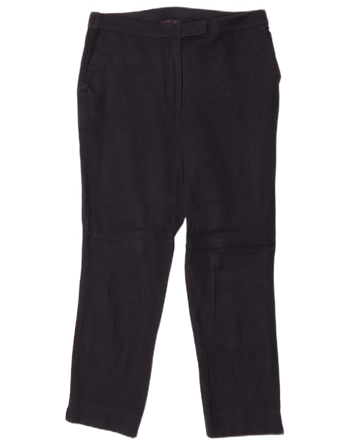 Marks & Spencer jakkesætsbukser til kvinder UK 12 Medium W30 L26 Marineblå