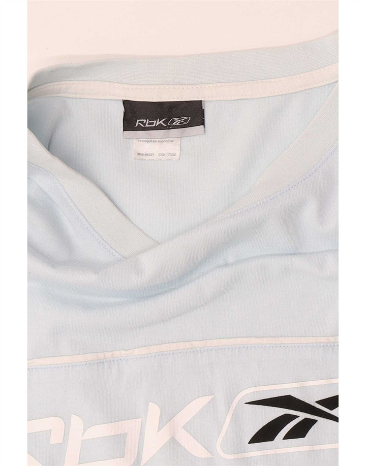 Reebok Herre Grafisk T-Shirt Top 2XL Blå Bomuld