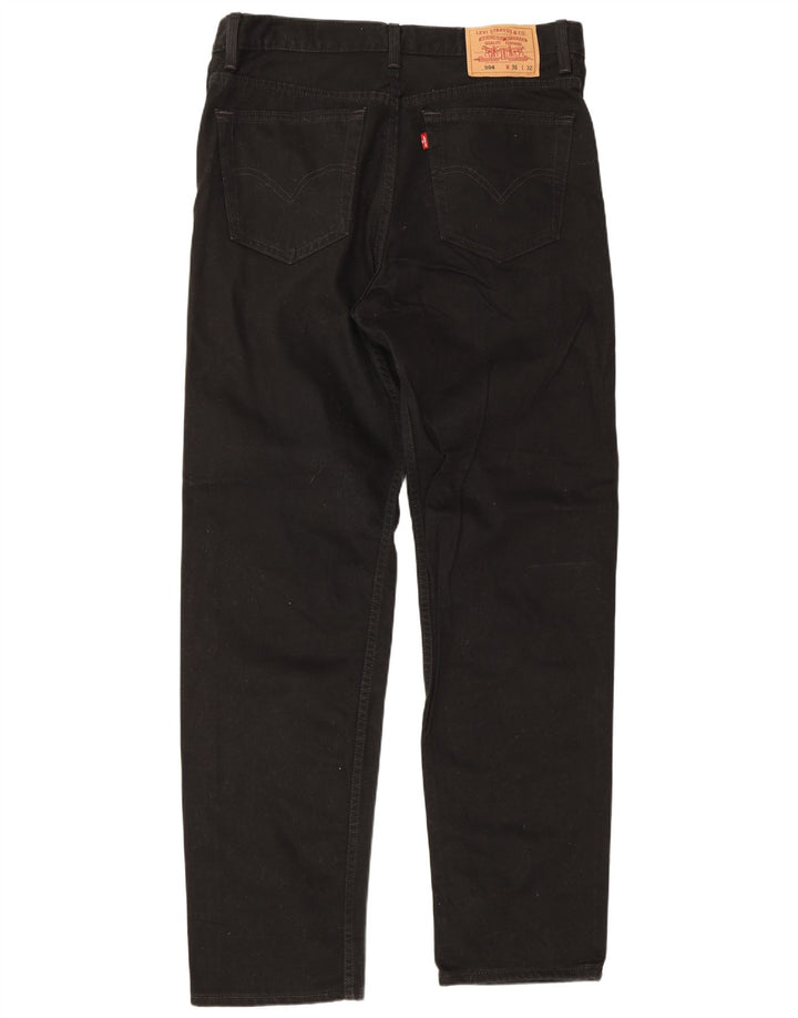 Levi's Herre 504 Straight Jeans W36 L32 Sort