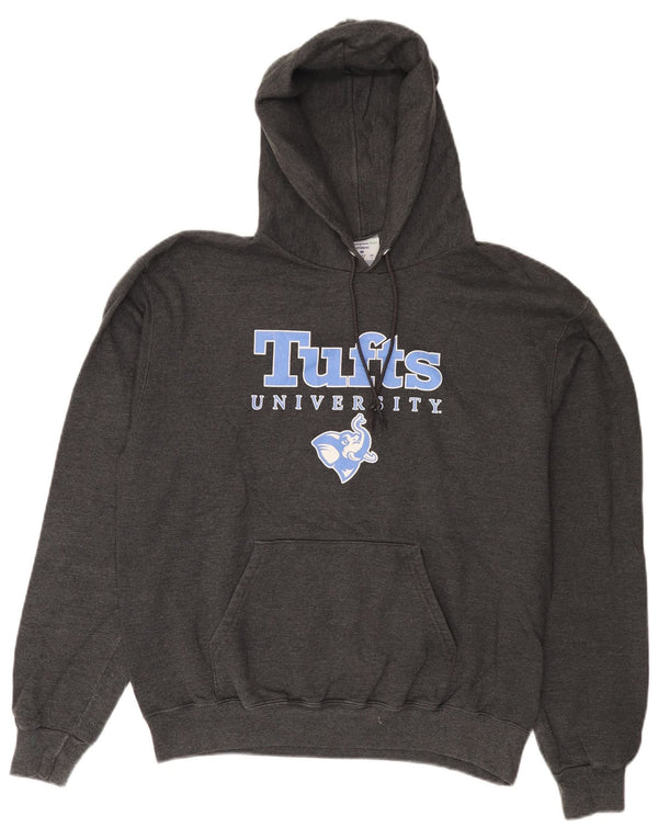 Champion Herre Tufts University Graphic Hoodie Jumper Medium Grå